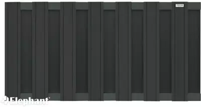 Elephant composiet schutting WPC antraciet design 180x93cm