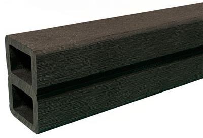 Elephant duowood onderbalk houtcomposiet fsc/grijs 40x60x4000mm 2 stuks kleur lava in krimpfolie - afbeelding 1