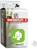 Elephant duowood tussenclips rvs zwart gepoedercoat 100 stuks inclusief schroeven+boor+bitje tbv terras - afbeelding 5