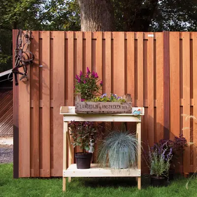 Elephant Geschaafde Paal Azobé – 6,5 x 6,5 x 275 cm - afbeelding 5