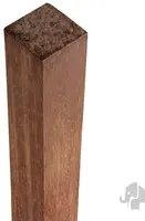 Elephant Geschaafde Paal Azobé – 6,5 x 6,5 x 275 cm - afbeelding 2