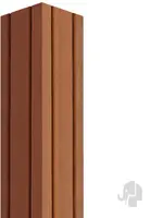Elephant geschaafde paal Bangkirai hardhout 275cm 90x90mm 4-zijdig V-groeven en gepunt - afbeelding 2