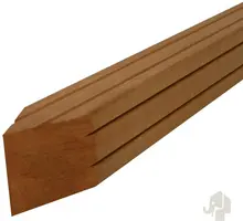 Elephant geschaafde paal Bangkirai hardhout 275cm 90x90mm 4-zijdig V-groeven en gepunt kopen?