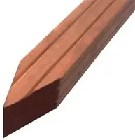 Elephant geschaafde paal Kapur hardhout 70x70mm 4-zijdig V-groeven en gepunt 3,05m kopen?