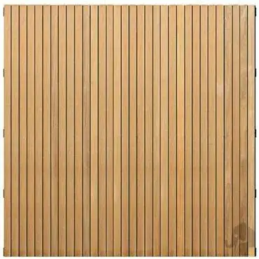 Elephant hardhout FSC tuinscherm "stripes black" recht 4,5x180x180cm glad / rvs