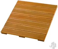 Elephant hardhouten terrastegel bangkirai 50x50x2,4 cm met fijn ribbel profiel