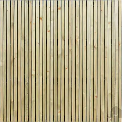 Elephant Plankenscherm Vuren Zachthout – Stripes Black – 179 x 179 x 4,5 cm