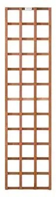 Elephant rechte trellis duurzaam hardhout fsc 550x1800mm met rechte latten rvs geschroefd  - afbeelding 1