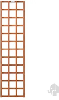 Elephant rechte trellis duurzaam hardhout fsc 550x1800mm met rechte latten rvs geschroefd  - afbeelding 1