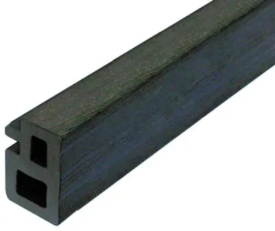 Elephant Regel/afdeklijst WPC Antraciet 5x3x225 cm – 2 stuks - afbeelding 1