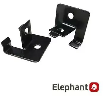 Elephant rvs eindclip 25 stuks incl. schroeven (tbv duowood, I-series en apex decking) zwart