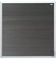 Elephant scherm forte houtcomposiet FSC/GRS 40x1800x1800mm antraciet met aluminium kader