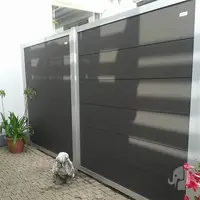 Elephant scherm forte houtcomposiet FSC/GRS 40x1800x1800mm antraciet met aluminium kader - afbeelding 5
