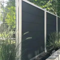 Elephant scherm forte houtcomposiet FSC/GRS 40x1800x1800mm antraciet met aluminium kader - afbeelding 6