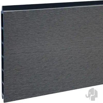 Elephant schutting composiet rock grey 2x200x180 cm grijs - afbeelding 2