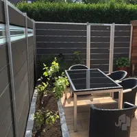 Elephant schutting composiet rock grey 2x200x180 cm grijs - afbeelding 5