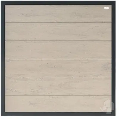 Elephant schutting forte houtcomposiet fsc/grijs 40x1800x1800mm bicolor grijs met antraciet aluminium kader - afbeelding 1