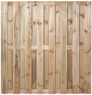 Elephant Schutting grenen Finch recht 15L RVS groen geïmpregneerd (180 x 180 cm) schermdikte 4,7 cm