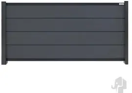 Elephant schutting modular houtcomposiet fsc/grijs 1800x970mm rock grey 4 planks met antraciet aluminium profiel kopen?