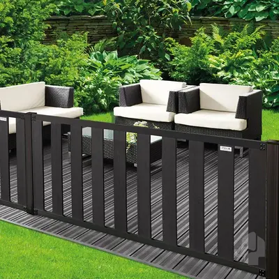 Elephant Tuinhek Design FSC Houtcomposiet – 180 x 80 cm – Antraciet  - afbeelding 2