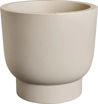 Elho Amber Bloempot Beige ⌀ 47 x H 45 cm - afbeelding 1