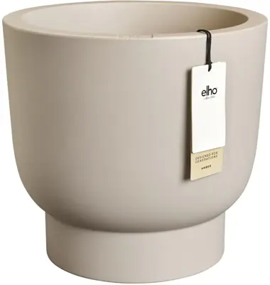 Elho Amber Grail 40 - Beige - Ø 38 x H 36 cm - Binnen en Buiten - 100% gerecycled - afbeelding 1