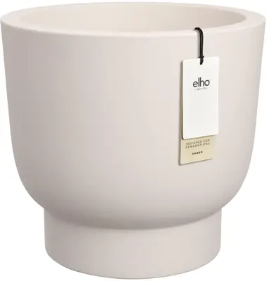 Elho Amber Grail 40 - Wit - Ø 38 x H 36 cm - Binnen en Buiten - 100% gerecycled - afbeelding 1