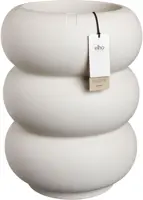 Elho Amber Roll High 43 - Wit - Ø 43 x H 58 cm - Binnen en Buiten - 100% gerecycled - afbeelding 1