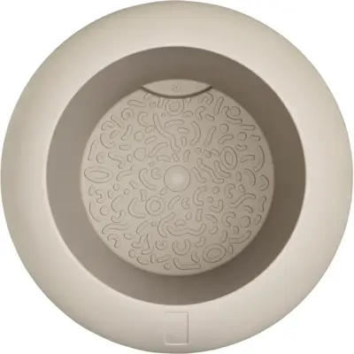 Elho Amber Roll Low 43 - Beige - Ø 43 x H 40 cm - Binnen en Buiten - 100% gerecycled - afbeelding 4