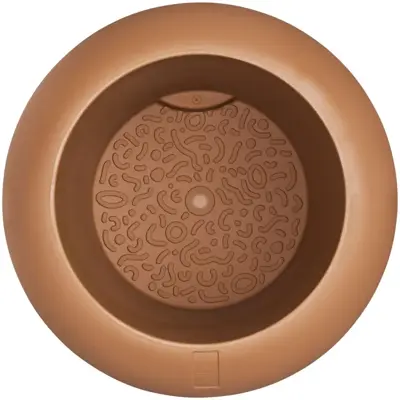 Elho Amber Roll Low 43 - Bruin - Ø 43 x H 40 cm - Binnen en Buiten - 100% gerecycled - afbeelding 4
