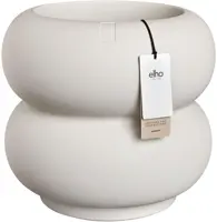 Elho Amber Roll Low 43 - Wit - Ø 43 x H 40 cm - Binnen en Buiten - 100% gerecycled - afbeelding 1