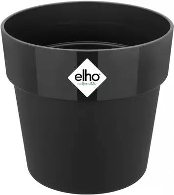 Elho B.for Original rond mini bloempot 13 cm living black - afbeelding 1