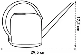 Elho b.for soft gieter 1,7 liter antraciet - afbeelding 3