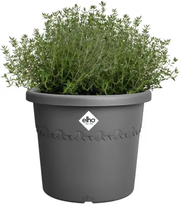Elho bloempot Algarve Cilindro 25cm antraciet - afbeelding 4