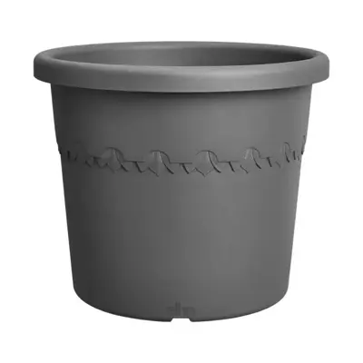 Elho bloempot Algarve Cilindro 48cm antractiet - afbeelding 1