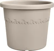 elho bloempot algarve cilindro d25 h21cm Paddenstoel beige - afbeelding 1