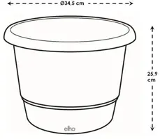 Elho bloempot Amiga 35cm antraciet - afbeelding 6