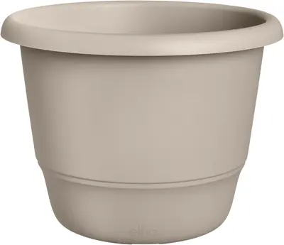 Elho bloempot amiga rond 25x18cm beige - afbeelding 1