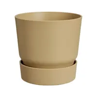 Elho bloempot Greenville 16x15cm goud zand - afbeelding 1