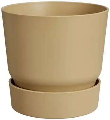 Elho bloempot Greenville 25cm Goudkleurig Zand - afbeelding 1
