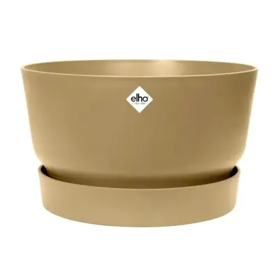 Elho bloempot Greenville Bowl 33cm Goudkleurig Zand - afbeelding 1