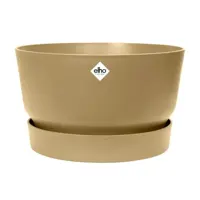 Elho bloempot Greenville Bowl 33cm Goudkleurig Zand - afbeelding 1