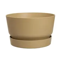 Elho bloempot Greenville Bowl 33cm Goudkleurig Zand - afbeelding 2