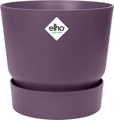 elho bloempot greenville rond d25 h23cm Vintage pruim - afbeelding 2