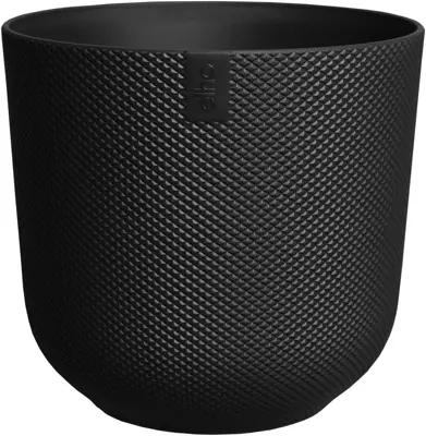Elho bloempot Jazz 14x13cm living black - afbeelding 1