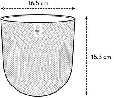 Elho bloempot Jazz rond 16 cm amber geel - afbeelding 5