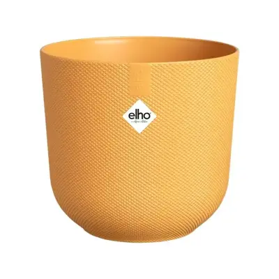 Elho bloempot Jazz rond 16 cm amber geel - afbeelding 1