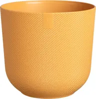 Elho bloempot Jazz rond 23x22cm amber geel - afbeelding 1