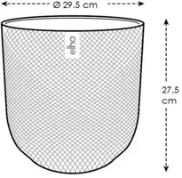 Elho bloempot Jazz Rond 30 cm Zijdewit - afbeelding 5