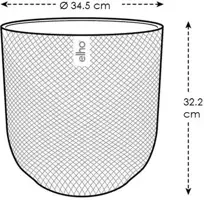 Elho bloempot Jazz rond 35 cm Toscaans Rood - afbeelding 6